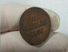 1830 Guernsey 4 doubles coin circulated