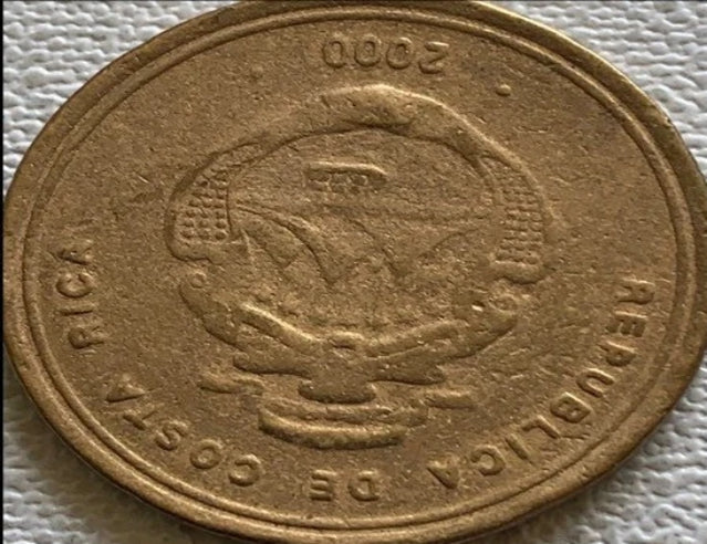 1998 costa rica 100 colones TTB