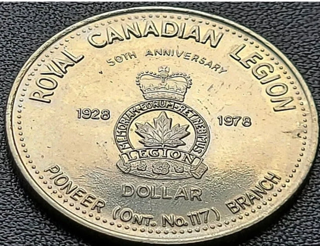 1978 Parry Sound Ontario 1 Trade Dollar – Royal Canadian Legion