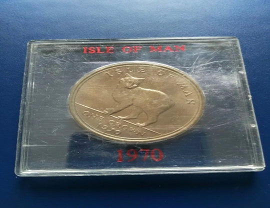 1970 Isle of Man Commemorative One Crown Coin