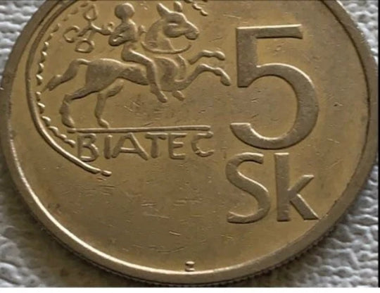 1993 Slovakia 5 korun VF