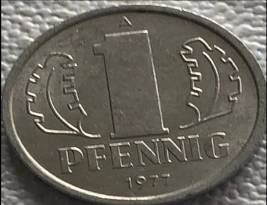 1977 Germany 1 pfennig VF