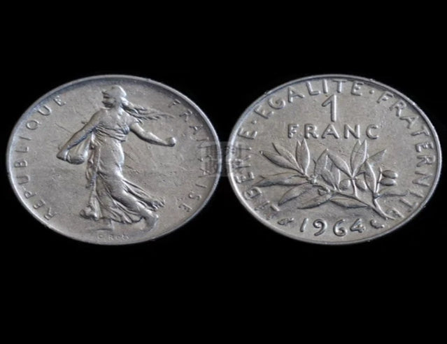 1964 Französische Göttin der Aussaat 24mm Europäisch 1 Franc