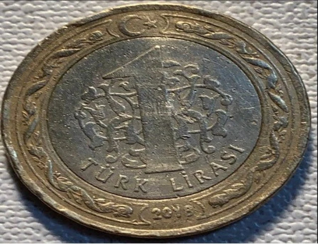 2013 Turkey 1 lira F