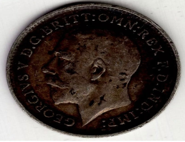 1911 Großbritannien drei 3 Pence George V Sterling Silber Weltmünze