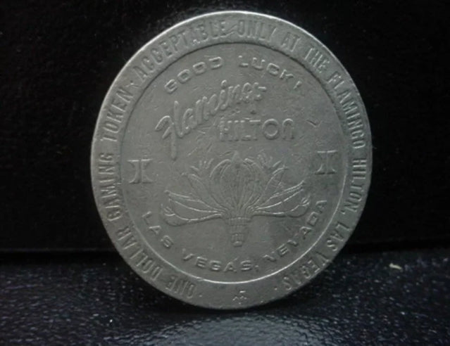 1979 Ein-Dollar-Gaming-Token Flamingo Hilton Hotel