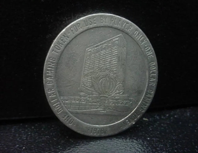 1979 Ein-Dollar-Gaming-Token Flamingo Hilton Hotel