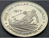 1977 Kimberley BC 1 Trade Dollar – Pipe Band – Toller Zustand