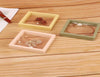 2 Pcs 3D Floating Frame Holder Box Coins Stamp Jewelry Display Case Color Box with free stand base Gift box 90mm*90mm