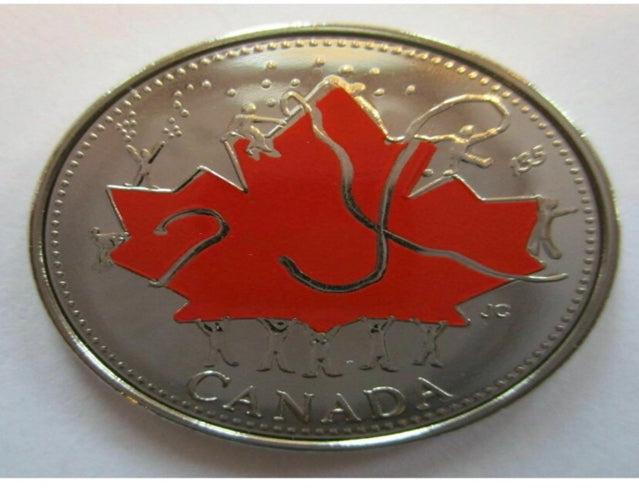 2002 Canadian Coloured Quarter von der Münzstätte versiegelt – Canada Day