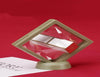 2 Pcs 3D Floating Frame Holder Box Coins Stamp Jewelry Display Case Color Box with free stand base Gift box 90mm*90mm