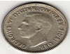 1951 Australien drei 3 Pence George VI Silberweltmünze