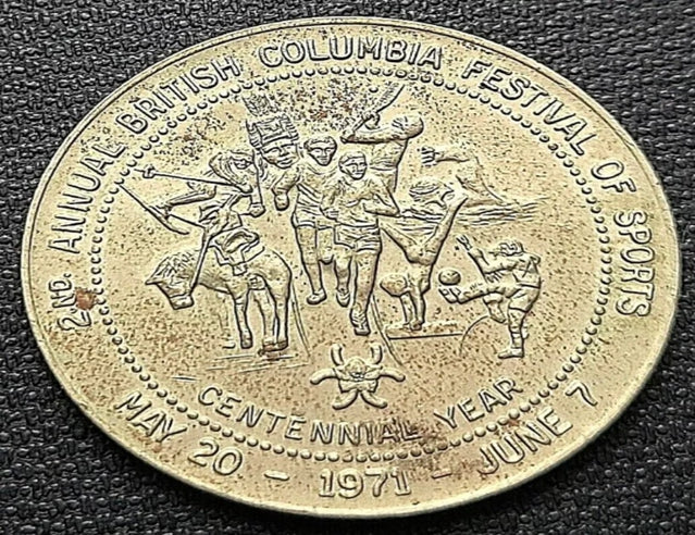 1971 Colombie-Britannique 1 Trade Dollar - 2e Festival annuel des sports