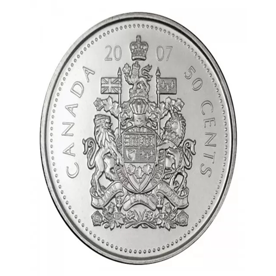 2007 Canadian 50 Cent Coat of Arms BU