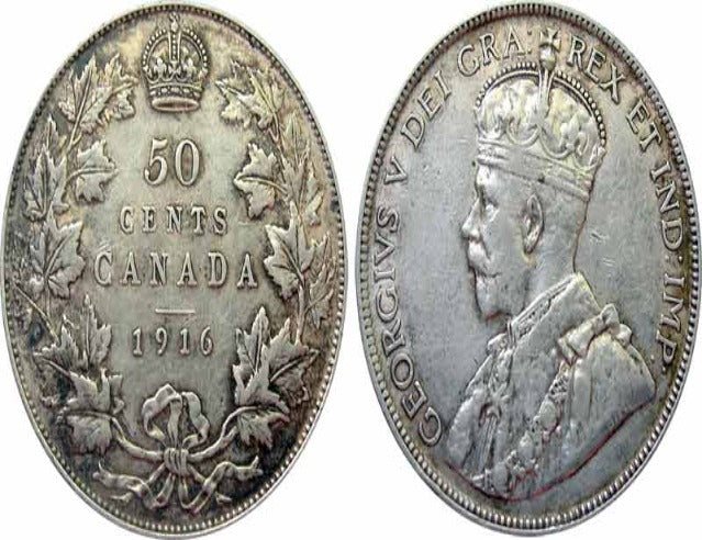 1916- Canada Silver Quarter - Circulated VF Condition