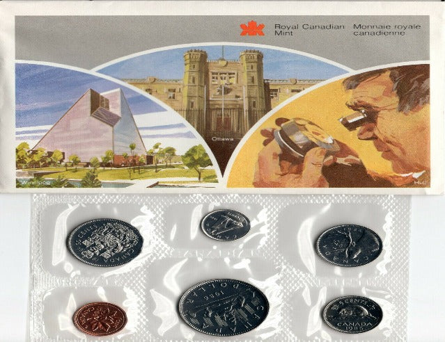 Canada : Ensemble de pièces de monnaie de qualité épreuve numismatique/hors-circulation de 1986