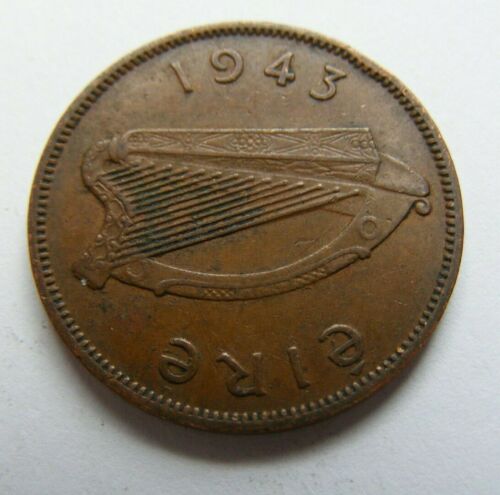 1943 1/2 Penny Ireland Sau mit Ferkeln